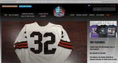 Desktop Screenshot of profootballhof.com